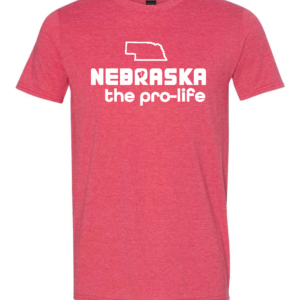Nebraska the Pro-Life Heather Red T-shirt