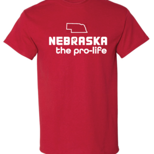 Nebraska the Pro-Life Red T-shirt